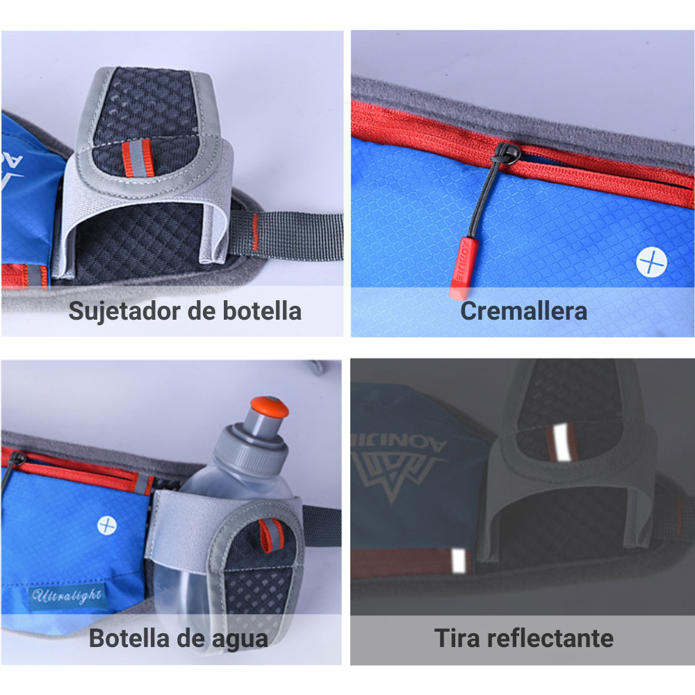 Cinturon Trail AONIJIE incluye botellas 2x170ml