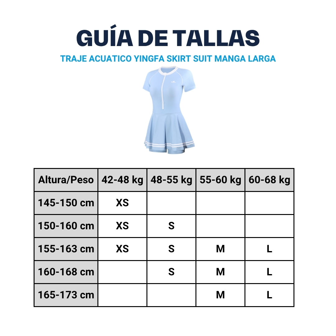 Traje De Baño YINGFA Skirt Suit Manga Corta Short