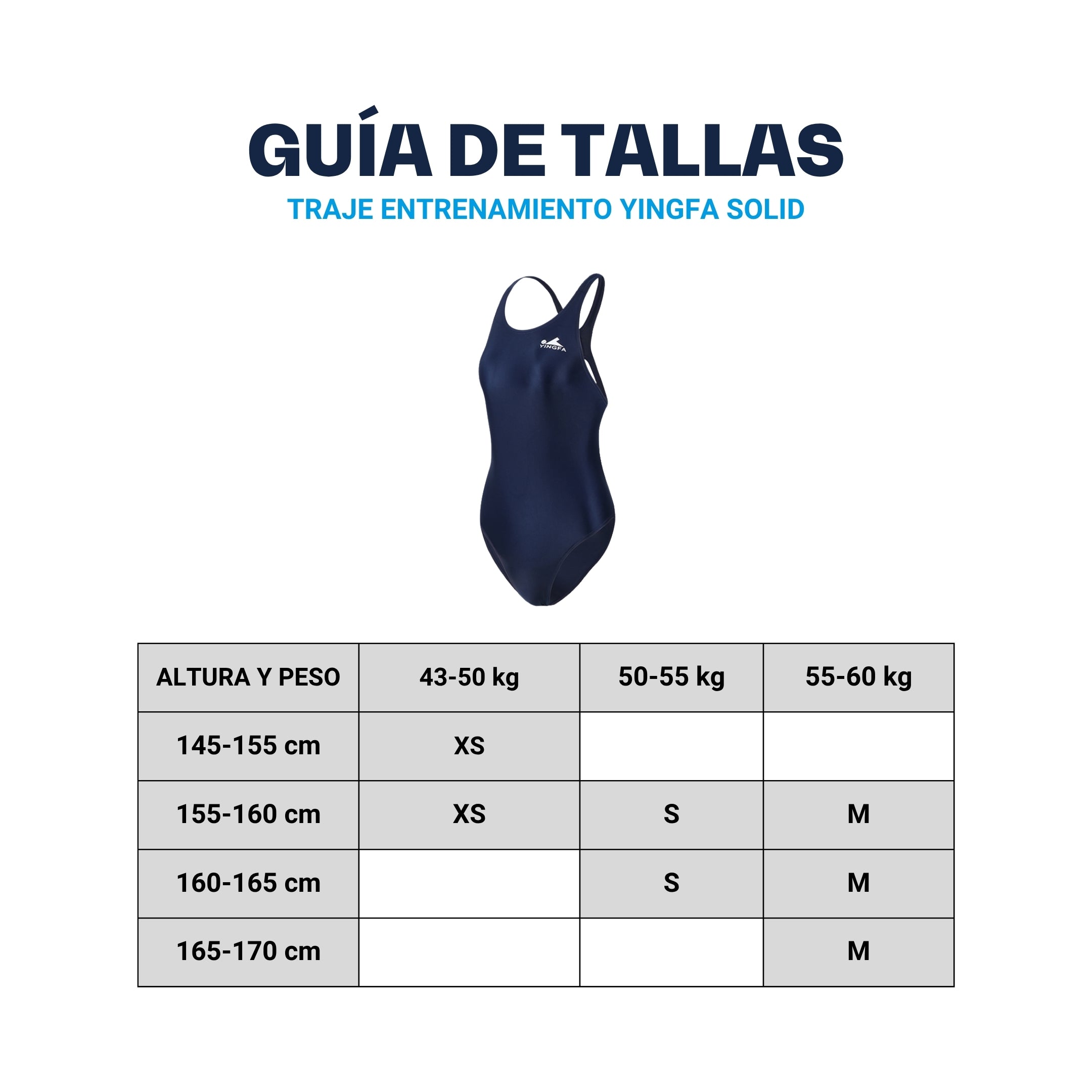 Traje De Natación Entrenamiento YINGFA Solid